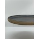 Assiette plate anthracite en grès ø 24,5 cm