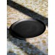 Assiette plate anthracite en grès ø 24,5 cm