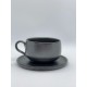 Tasse et soucoupe à Thé en grès 25 cL