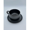 Tasse et soucoupe à Thé en grès 25 cL